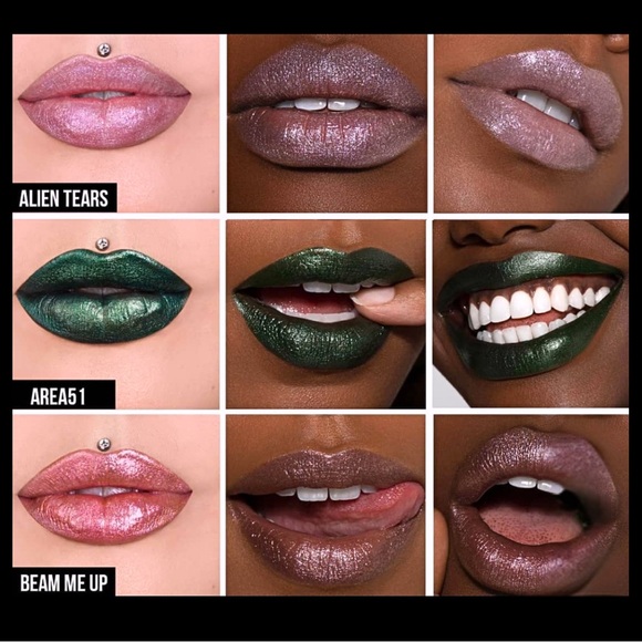 Jeffree Star | ‘Alien Tears’ & ‘Galaxy Gold’ Lip Ammunition | NiB L.E. rare - Picture 7 of 16